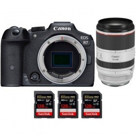 Canon EOS R7 + RF 70-200mm F2.8 L IS USM + 3 SanDisk 128GB Extreme PRO UHS-II SDXC 300 MB/s - Camara mirrorless-2