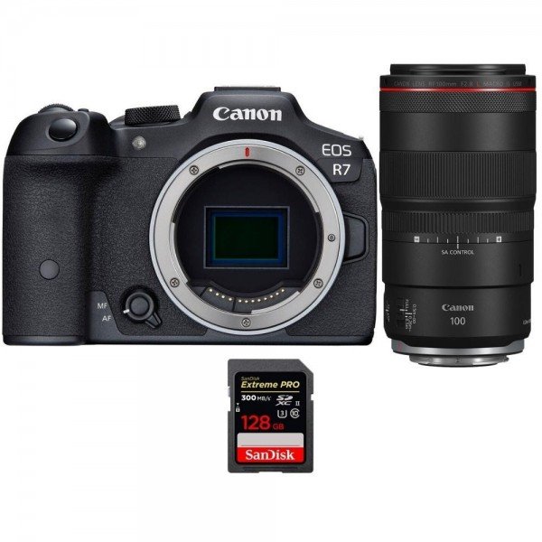 Canon EOS R7 + RF 100mm F2.8 L Macro IS USM + 1 SanDisk 128GB Extreme PRO UHS-II SDXC 300 MB/s - Camara mirrorless-2