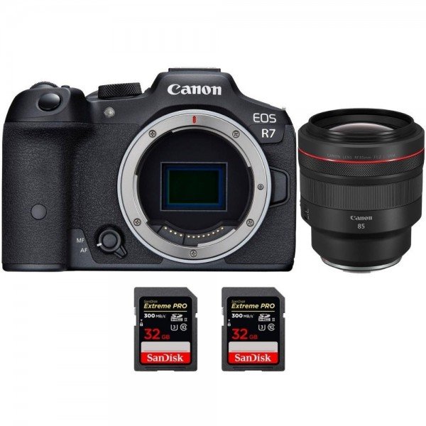 Canon EOS R7 + RF 85mm F1.2 L USM + 2 SanDisk 32GB Extreme PRO UHS-II SDXC 300 MB/s - Camara mirrorless-2
