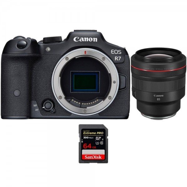 Canon EOS R7 + RF 85mm F1.2 L USM + 1 SanDisk 64GB Extreme PRO UHS-II SDXC 300 MB/s - Camara mirrorless-2