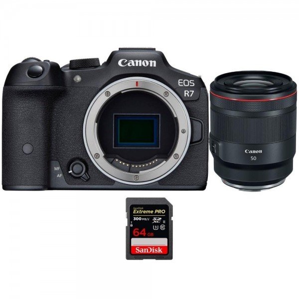 Canon EOS R7 + RF 50mm F1.2 L USM + 1 SanDisk 64GB Extreme PRO UHS-II SDXC 300 MB/s - Camara mirrorless-2