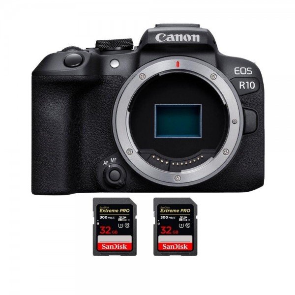 Canon EOS R10 + 2 SanDisk 32GB Extreme PRO UHS-II SDXC 300 MB/s APS-C-2