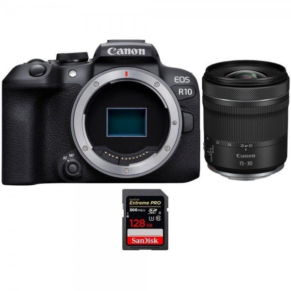 Canon EOS R10 + RF 15-30mm F4.5-6.3 IS STM + 1 SanDisk 128GB Extreme PRO UHS-II SDXC 300 MB/s APS-C-2