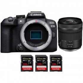 Canon EOS R10 + RF 15-30mm F4.5-6.3 IS STM + 3 SanDisk 128GB Extreme PRO UHS-II SDXC 300 MB/s APS-C-2