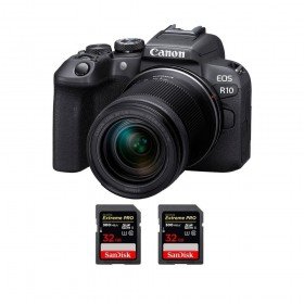 Canon EOS R10 + RF-S 18-150mm F4.5-6.3 IS STM + 2 SanDisk 32GB Extreme PRO UHS-II SDXC 300 MB/s - Camara evil APS-C-2