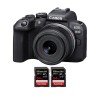 Canon EOS R10 + RF-S 18-45mm F4.5-6.3 IS STM + 2 SanDisk 64GB Extreme PRO UHS-II SDXC 300 MB/s - Camara evil APS-C-2