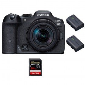 Canon EOS R7 + RF-S 18-150mm STM + 1 SanDisk 64GB Extreme PRO UHS-II SDXC 300 MB/s + 2 Canon LP-E6NH - Camara mirrorless-2