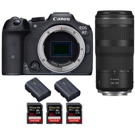 Canon EOS R7 + RF 100-400mm IS + 3 SanDisk 32GB Extreme PRO UHS-II SDXC 300 MB/s + 2 Canon LP-E6NH-2