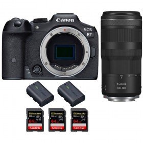 Canon EOS R7 + RF 100-400mm IS + 3 SanDisk 64GB Extreme PRO UHS-II SDXC 300 MB/s + 2 Canon LP-E6NH - Camara mirrorless-2
