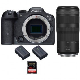 Canon EOS R7 + RF 100-400mm IS + 1 SanDisk 128GB Extreme PRO UHS-II SDXC 300 MB/s + 2 Canon LP-E6NH - Camara mirrorless-2