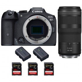 Canon EOS R7 + RF 100-400mm IS + 3 SanDisk 128GB Extreme PRO UHS-II SDXC 300 MB/s + 2 Canon LP-E6NH - Camara mirrorless-2