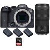 Canon EOS R7 + RF 100-400mm IS + 1 SanDisk 32GB Extreme PRO UHS-II SDXC 300 MB/s + 3 Canon LP-E6NH - Camara mirrorless-2