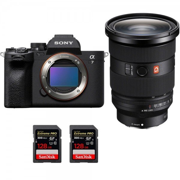 Sony Alpha 7 IV + FE 24-70mm f/2.8 GM II + 2 SanDisk 128GB Extreme PRO UHS-II SDXC 300 MB/s - Mirrorless camera-2