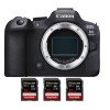 Canon EOS R6 Mark II + 3 SanDisk 32GB Extreme PRO UHS-II SDXC 300 MB/s - Dispositivo híbrido Plein Format-2