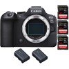 Canon EOS R6 Mark II + 3 SanDisk 32GB Extreme PRO UHS-II 300 MB/s + 2 Canon LP-E6NH-2