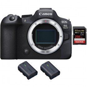 Canon EOS R6 Mark II + 1 SanDisk 256GB Extreme PRO UHS-II 300 MB/s + 2 Canon LP-E6NH-2