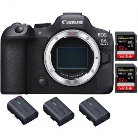 Canon EOS R6 Mark II + 2 SanDisk 32GB Extreme PRO UHS-II 300 MB/s + 3 Canon LP-E6NH - Camara mirrorless-2