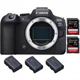 Canon EOS R6 Mark II + 2 SanDisk 64GB Extreme PRO UHS-II 300 MB/s + 3 Canon LP-E6NH - Camara mirrorless-2