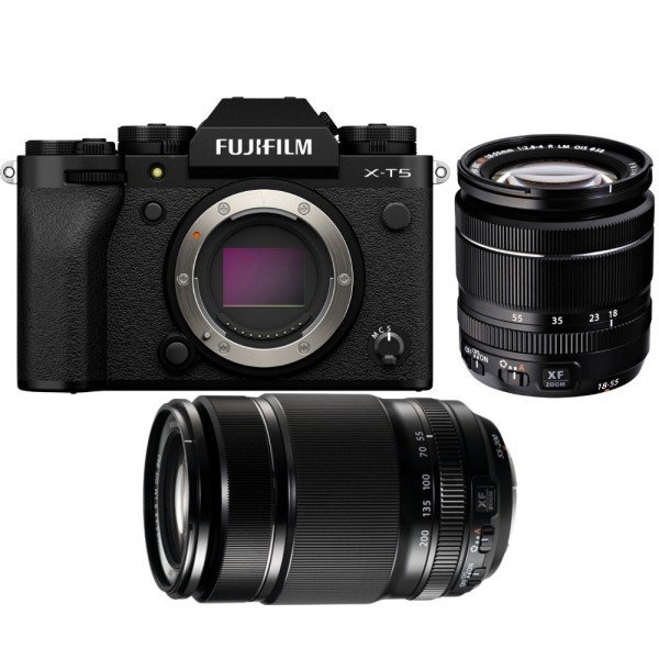 Fujifilm X-T5 Noir + XF 18-55 mm f/2,8-4 R LM OIS + XF 55-200 mm f/3,5-4,8 R LM OIS - Camara APS-C-3