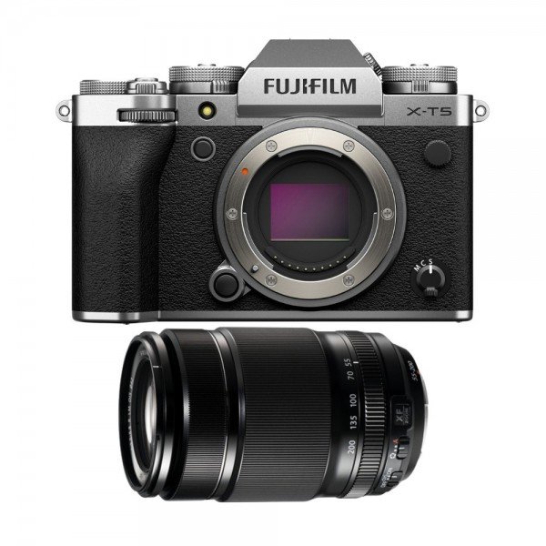Fujifilm X-T5 Silver + XF 55-200mm f/3.5-4.8 R LM OIS-3