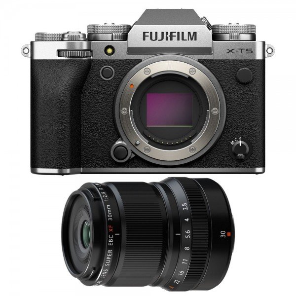 Fujifilm X-T5 Plata + XF 30 mm f/2,8 R LM WR Macro - Camara fotográfica APS-C-3
