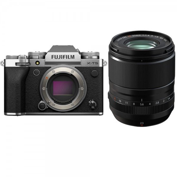 Fujifilm X-T5 Plata + XF 23 mm f/1,4 R LM WR - Camara fotográfica APS-C-3