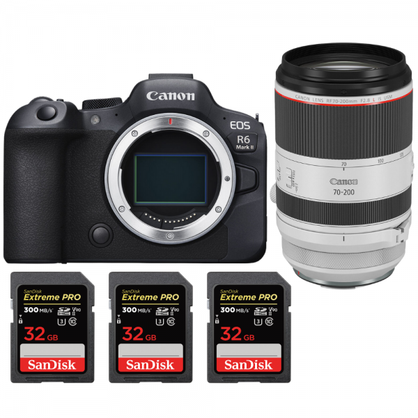 Canon EOS R6 Mark II + RF 70-200mm f/2.8 L IS USM + 3 SanDisk 32GB Extreme PRO UHS-II SDXC 300 MB/s-2