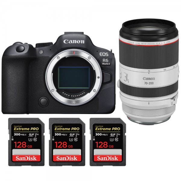 Canon EOS R6 Mark II + RF 70-200mm f/2.8 L IS USM + 3 SanDisk 128GB Extreme PRO UHS-II SDXC 300 MB/s-2