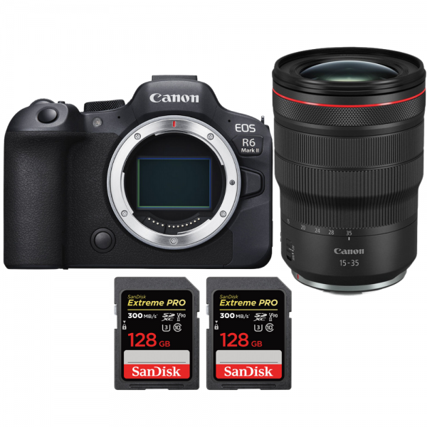 Canon EOS R6 Mark II + RF 15-35mm f/2.8 L IS USM + 2 SanDisk 128GB Extreme PRO UHS-II SDXC 300 MB/s-2