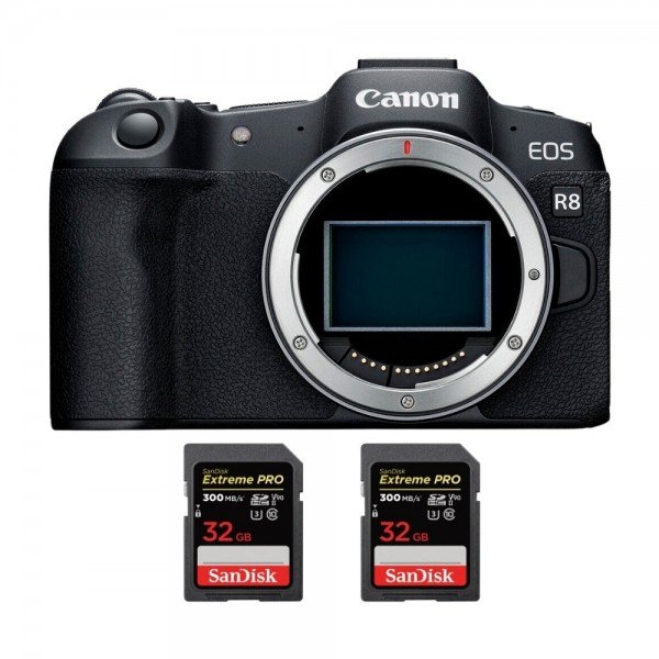 Canon EOS R8 + 2 SanDisk 32GB Extreme PRO UHS-II SDXC 300 MB/s-2