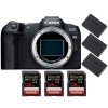 Canon EOS R8 + 3 SanDisk 128GB Extreme PRO UHS-II SDXC 300 MB/s + 3 Canon LP-E17-2