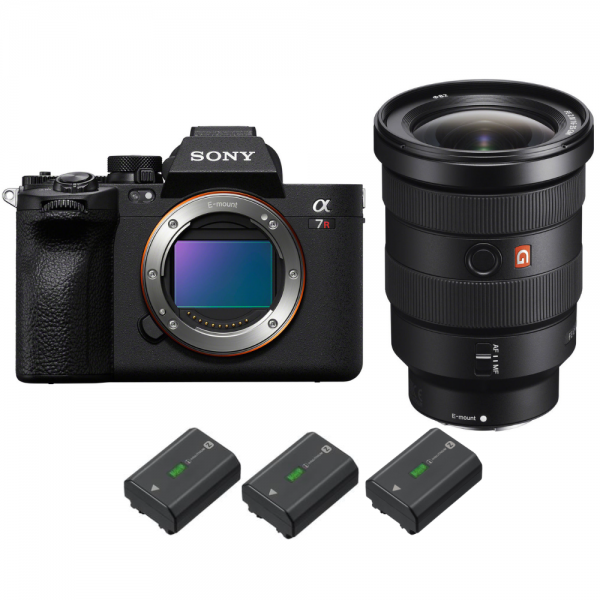 Sony A7R V + FE 16-35mm f/2.8 GM + 3 Sony NP-FZ100-2