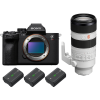 Sony A7R V + FE 70-200 mm f/2,8 GM OSS II + 3 Sony NP-FZ100-2