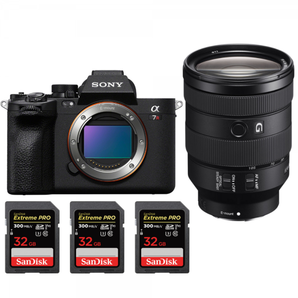 Sony A7R V + FE 24-105 mm f/4 G OSS + 3 SanDisk 32 GB Extreme PRO UHS-II SDXC 300 MB/s - Camara mirrorless-2