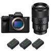 Sony A7R V + FE 90mm f/2.8 Macro G OSS + 3 Sony NP-FZ100-2