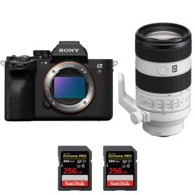 Sony A7R V + FE 70-200mm f/4 Macro G OSS II + 2 SanDisk 256GB Extreme PRO UHS-II SDXC 300 MB/s - Camara mirrorless-2