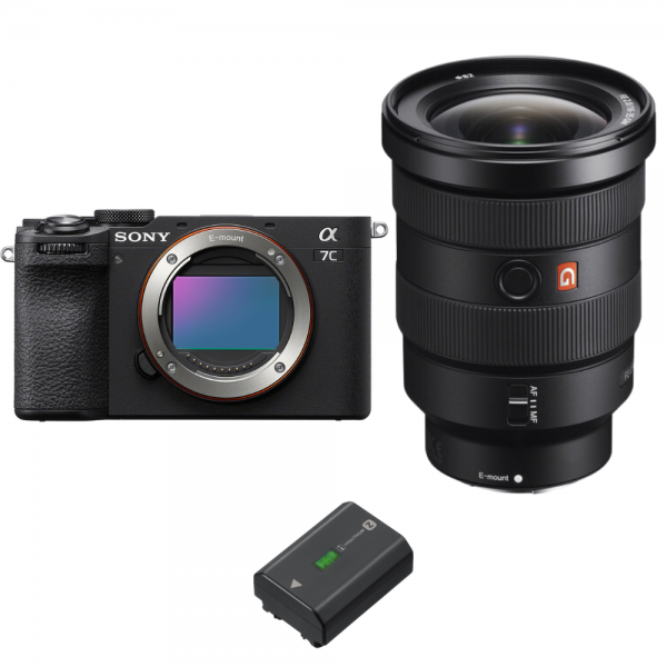 Sony A7C II Negro + FE 16-35mm f/2.8 GM + 1 Sony NP-FZ100-2