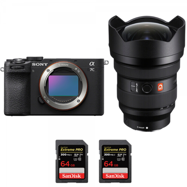 Sony A7C II Negro + FE 12-24mm f/2.8 GM + 2 SanDisk 64GB Extreme PRO UHS-II SDXC 300 MB/s-2