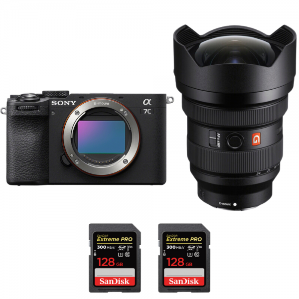 Sony A7C II Black + FE 12-24mm f/2.8 GM + 2 SanDisk 128GB Extreme PRO UHS-II SDXC 300 MB/s-2