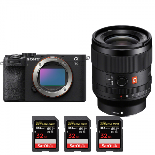 Sony A7C II Negro + FE 35mm f/1.4 GM + 3 SanDisk 32GB Extreme PRO UHS-II SDXC 300 MB/s-2