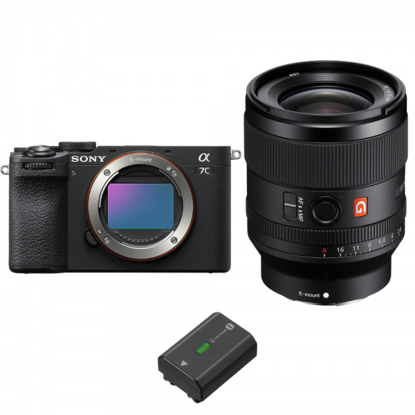 Sony A7C II Black + FE 35mm f/1.4 GM + 1 Sony NP-FZ100-2