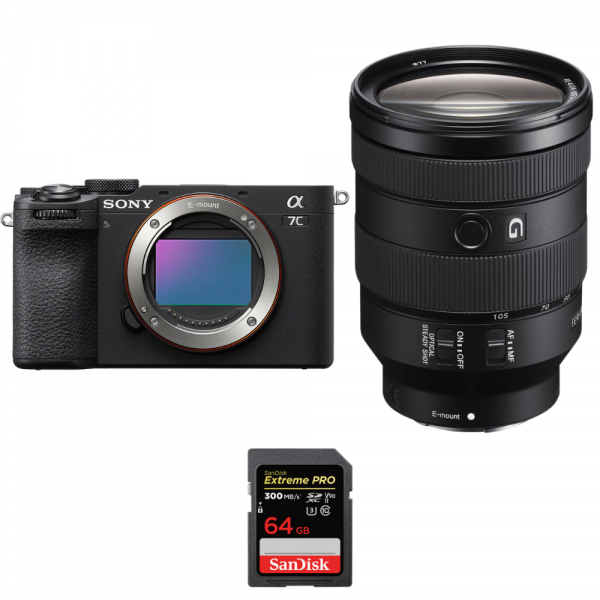 Sony A7C II Negro + FE 24-105mm f/4 G OSS + 1 SanDisk 64GB Extreme PRO UHS-II SDXC 300 MB/s-2