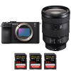 Sony A7C II Negro + FE 24-105mm f/4 G OSS + 3 SanDisk 64GB Extreme PRO UHS-II SDXC 300 MB/s-2