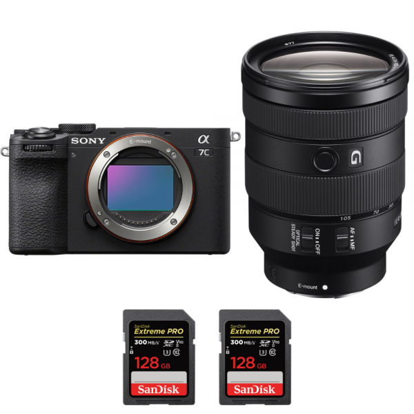 Sony A7C II Negro + FE 24-105mm f/4 G OSS + 2 SanDisk 128GB Extreme PRO UHS-II SDXC 300 MB/s-2