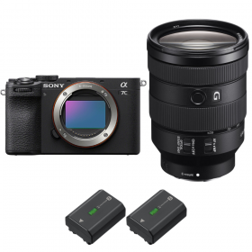 Sony A7C II Black + FE 24-105mm f/4 G OSS + 2 Sony NP-FZ100-2