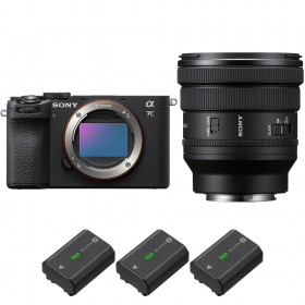 Sony A7C II Negro + FE PZ 16-35mm f/4 G + 3 Sony NP-FZ100-2