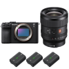 Sony A7C II Negro + FE 24mm f/1.4 GM + 3 Sony NP-FZ100-2