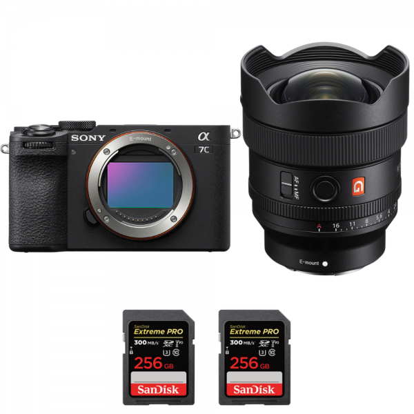 Sony A7C II Noir + FE 14mm f/1.8 GM + 2 SanDisk 256GB Extreme PRO UHS-II SDXC 300 MB/s-2