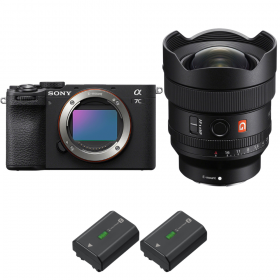 Sony A7C II Black + FE 14mm f/1.8 GM + 2 Sony NP-FZ100-2