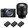 Sony A7C II Negro + FE 85mm f/1.4 GM + 3 Sony NP-FZ100-2